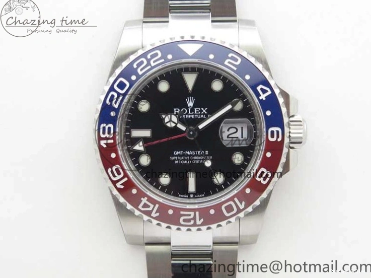 0407 Stylish GMT-Master II 126710 BLRO 904L BP Maker 1:1 Best Edition Black Dial On 904L Oyster Bracelet A3285 (Correct Hand Stack) 2521